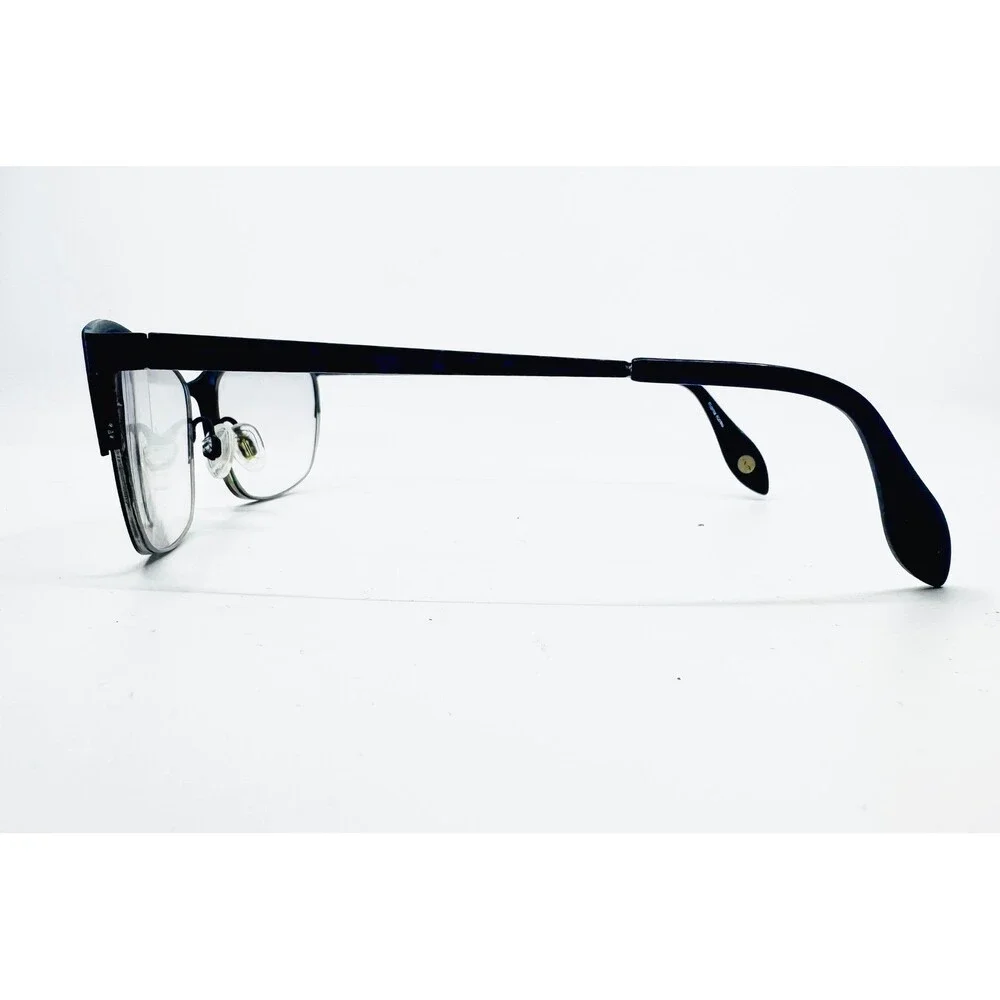 Vera Wang Eyeglasses Womens Blue Semi Rimless Cat Eye Frames 52-16-135